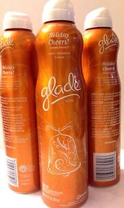 3 Glade Holiday Cheers cider, cinnamon & clove Aerosol Spray winter collection