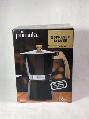 Primula Stovetop Espresso Coffee Maker Aluminum 6-cup Stovetop Cuban Italian - Image 1 of 4