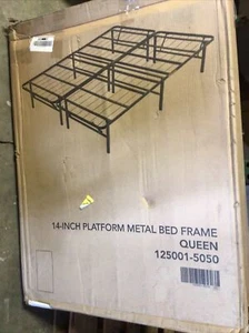 Queen Bed Frame Metal Platform Bed Frame Queen Size 14 Inch - Picture 1 of 2