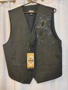 Vintage Y2K Ablanche Embroidery Vest NWT XL Amazing Vintage - Picture 1 of 7