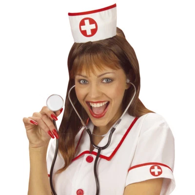 WIDMANN KRANKENSCHWESTER HUT Karneval Ärztin Schwester Haube Mediziner JGA Kostüm Party