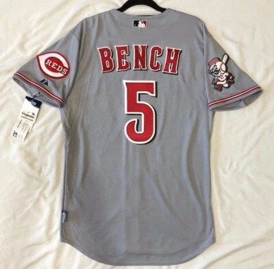 Подлинный Majestic 40 средний, CINCINNATI REDS JOHNNY BEN серый классный основание Джерси - Изображение 1 из 4