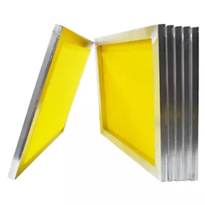 Updated 6Pcs 10"*14" Screen Frame for Screen Printing 200 Mesh (80T) Yellow New - Picture 1 of 7