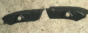 1989-1996 CORVETTE ROOF PANEL FRONT BRACKET PLASTIC COVERS GREAT COND C4 TPI LT1 - Foto 1 di 1
