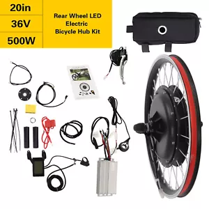 20 Zoll Elektrofahrrad Hinterrad Hub Motor E-Bike Fahrrad Umbausatz 36V 500W - Bild 1 von 18