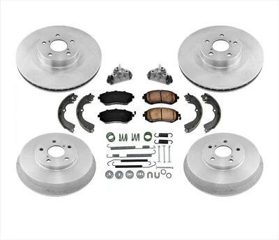 Rotores Tambores Pastillas de Freno Zapatas Muelles Cilindros FIts Subaru Forester 2.5L 03-08 Foto 1 de 4