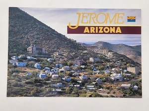 postcard Jerome Little Mining town Arizona Aerial view Unposted Jerry Jacka - Picture 1 of 3