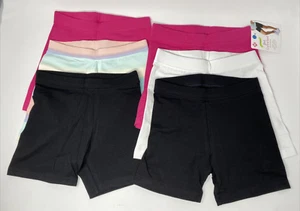 6 Pair Girls Pull On Shorts Size 6/6X Members Mark Cartwheel Multicolor - Picture 1 of 12