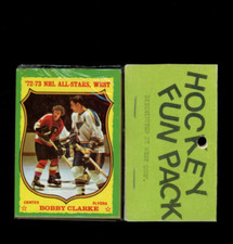 Topps Hockey 1973-74 West Corp. Fun Pack- Possible Nystrom & Billy Smith Rookies