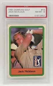 1981 Donruss Golf Jack Nicklaus #13 PSA NM-MT 8 - Picture 1 of 2