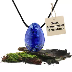 Lapislazuli Edelstein Anhänger | Kristall Kette mit Tropfen Anhänger - Bild 1 von 7