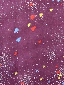 Extra Large Heart Print Scarf Burgundy Wrap Tie Gifts Lightweight 41” x 72” - Picture 1 of 3