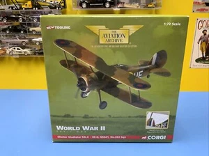 CORGI AVIATION ARCHIVE GLOSTER GLADIATOR II N5641 263 SQN RAF Norway 40 AA36201 - Picture 1 of 6