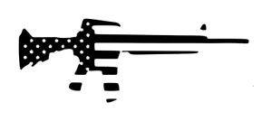 US Flagge AR-15 Aufkleber #1 2,25"x6,25" Farbe wählbar - Bild 1 von 2