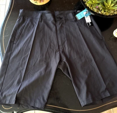 Pantalones Cortos Informales Burnside Para Hombre Negro Jaspeado Bolsillos Traseros con Cremallera Talla L Nuevos con Etiquetas y1 Foto 1 de 4