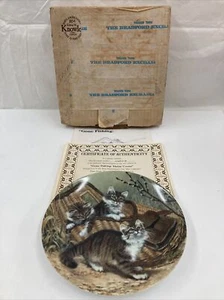 Gone Fishing: Maine Coons 1987 Knowles With COA And Original Box B30f - Picture 1 of 9