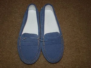NEW Girl's Junior TOD'S Gommino Driving Shoes in Suede sz1 EUR 32 Made in Italy - Picture 1 of 7