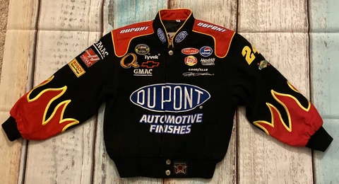 DuPont Chase Authentics JH Design Group NASCAR Black Jacket YOUTH Boy Kids Small Cover