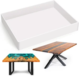 Large Rectangle Resin Table Molds, 16 X 12 X 2.4 Inch Charcuterie Board Resin Mo - Picture 1 of 12