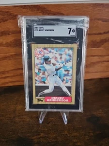 1987 Topps #735 Rickey Henderson - Picture 1 of 4