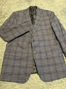 Ravazzolo Blazer Mens 56 Plaid Hand Tailored Italy Silk Cashmere Linen Jacket - Picture 1 of 14