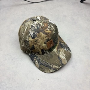 Real Tree Carhartt Camouflage Camo Adjustable Strap Canvas Cap One Size Cap - Picture 1 of 9