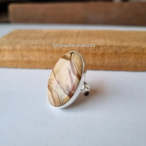 Pitcher Jasper Gemstone Ring 925 Sterling Silver Beautiful Women Ring PG6427 - Picture 1 of 5