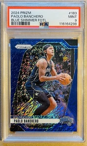 Paolo Banchero 2024-25 Panini Prizm FOTL Blue Shimmer Prizm/35 #183 PSA 9 - Imagen 1 de 2