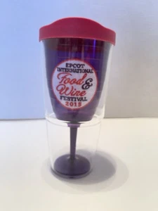 Epcot Food And Wine Festival Tervis Becher 2015 Weinglas innen Deckel - Bild 1 von 7