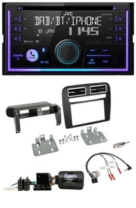 JVC Lenkrad USB 2DIN DAB Bluetooth CD Autoradio für Fiat Grande Punto 06-09 schw - Bild 1 von 11