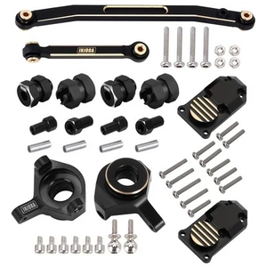 RC Schwarz Messing Upgrades Achsschenkel, Diff Abdeckung und Lenkstange Spurlenker... - Bild 1 von 7