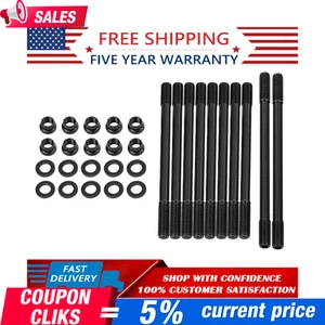 Cylinder Head Stud Kit for Non-VTEC B18A1,B18B1 LS Engine B20B4 B20Z2 208-4302 - Foto 1 di 11