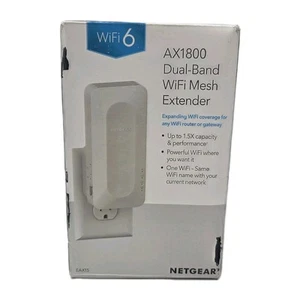 NETGEAR WiFi 6 Mesh Range Extender (EAX15) AX1800 Dual-Band do prędkości 1,8 Gbps - Zdjęcie 1 z 9
