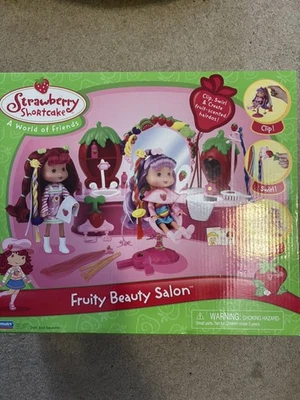 RARO 2006 PASTEL CORTO DE FRESA FRUTAL SALÓN DE BELLEZA JUEGO COMPAÑEROS DE JUEGO (sin muñeca) Foto 1 de 2