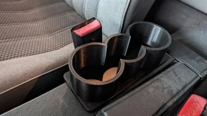 Triple Cup Holder Compatible with BMW E30 Center Console Mount - Foto 1 di 3