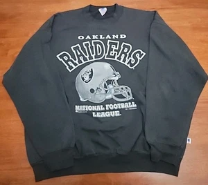 Vintage Oakland Raiders NFL Sweatshirt XL Made In Canada by Bulletin Athletic - Picture 1 of 9