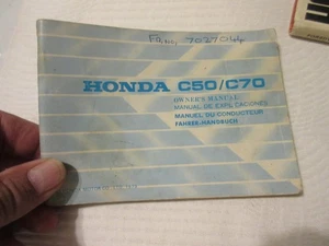 Honda Motocicleta 1979 manual del propietario C50/C70 - Imagen 1 de 9