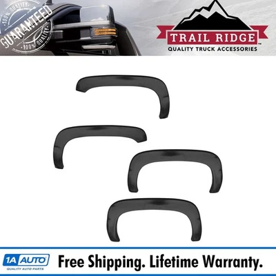 Trail Ridge Fender Flare Kit Rugged OE Style Smooth Black Set for Ford Lincoln - Imagem 1 de 4