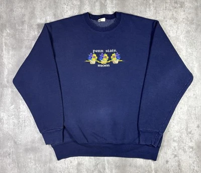 Sudadera De Colección Años 90 Penn State Mamá Bordada Flor Logo Mujer Talla XL Foto 1 de 4