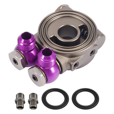 Placa sanduíche filtro de óleo termostático M20x1.5 3/4-16UNF AN10 NPT portas de sensor - Imagem 1 de 4