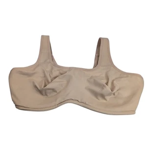 Wacoal Simone Sport Underwire Bra 855170 40DD Beige Adjustable Converts Comfort - Picture 1 of 6