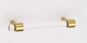 Alno A860-4-PB/NL Contemporary 4" Center to Center Acrylic Bar Cabinet Pull - Picture 1 of 2