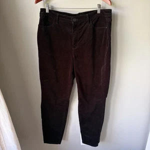 TALBOTS High Waist Ankle Length Corduroy Jegging Women’s Size 12 Black EUC - Picture 1 of 9