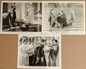 CLEOPATRA 3 Fotos Originales 1934 CLAUDETTE COLBERT HENRY WILCOXON WARREN WILLIAM - Imagen 1 de 4