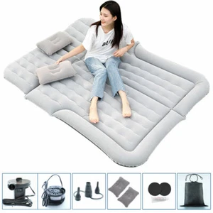 Inflatable Bed Mattress Car Truck SUV Back Seat Sleeping Beds W/ Air Pump Set - Picture 1 of 6
