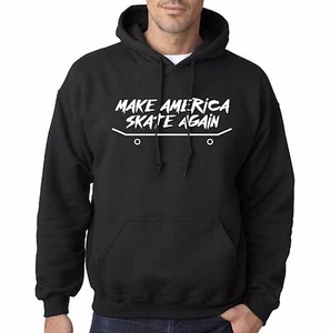 Make America Skate Again Hoodie Donald Trump parody funny skate or die vans joke - Picture 1 of 1