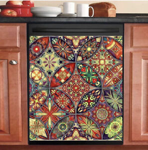 Color Pattern Dishwasher Front Cover Sticker (23”x26”)
