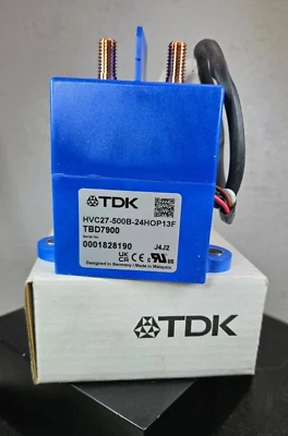 New In Box TDK HVC27-500B-24HOP13F TBD7900 High Voltage DC Relay Contactor - Image 1 of 4