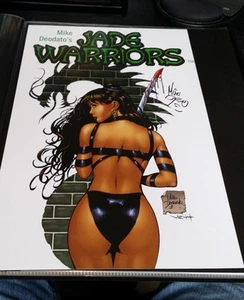 JADE WARRIORS HAND SIGNED PRINT-AUTO/MIKE DEODATO JR W/COA - Picture 1 of 1