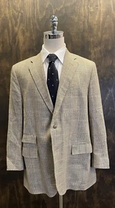 Polo by Ralph Lauren Houndstooth Ticket Pocket Jacket Size 46 R Made in Italy - Picture 1 of 9